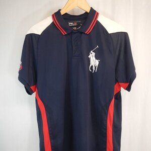 Ralph Lauren RLX 2008 US Open Men' Tennis Polo with Large Polo Emblem Size Large